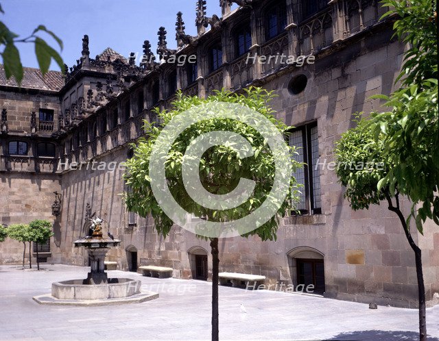Tarongers Courtyard inside the Palace of the Generalitat of Catalonia.