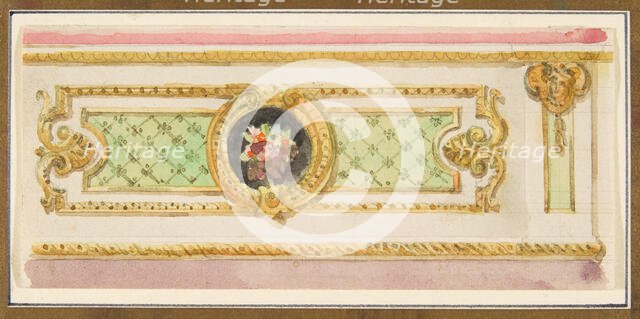 Design for a Decorative Wall Panel, 19th century. Creator: Anon.