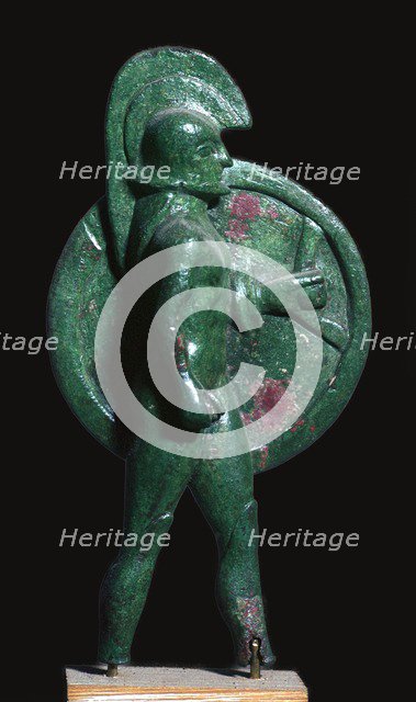 Greek bronze of a warrior, 6th century BC. Artist: Unknown