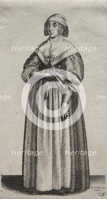 The Several Habits of English Women, from the Nobility to the Country Women..., 1640. Creator: Wenceslaus Hollar (Bohemian, 1607-1677).