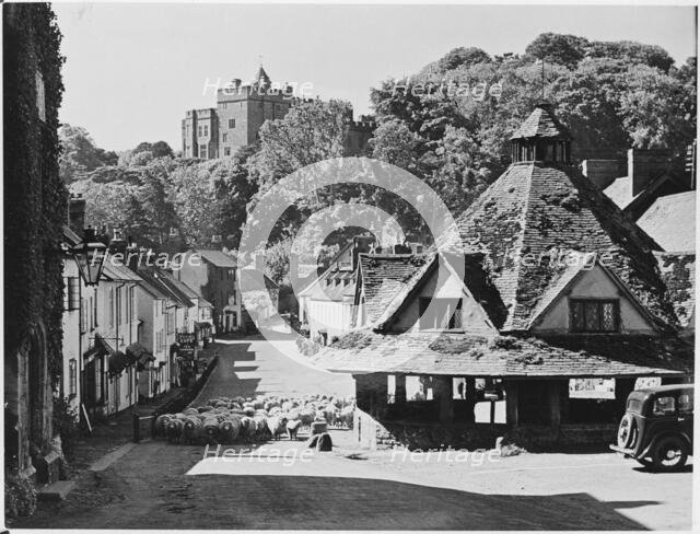 Yarn Market, High Street, Dunster, West Somerset, 1920-1950. Creator: Herbert Felton.
