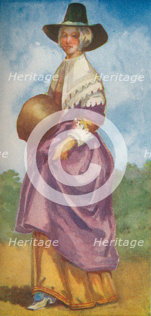 'A Woman of the Time of Cromwells', 1907. Artist: Dion Clayton Calthrop.