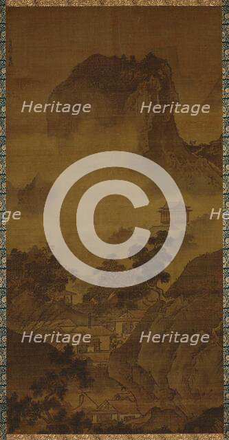 Landscape of Four Seasons: Fall, 15th century. Creator: Sesshu; Toyo (1420-1506).