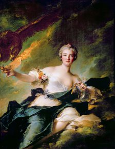 Portrait of Anne-Josèphe Bonnier de La Mosson, duchesse de Chaulnes as Hebe. Artist: Nattier, Jean-Marc (1685-1766)