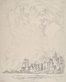 New York from Brooklyn, 1910. Creator: Joseph Pennell.