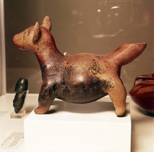 Pottery vessel of Ancient breed of Mexican dog, Colima Culture, Mexico, 300-900. Artist: Unknown.