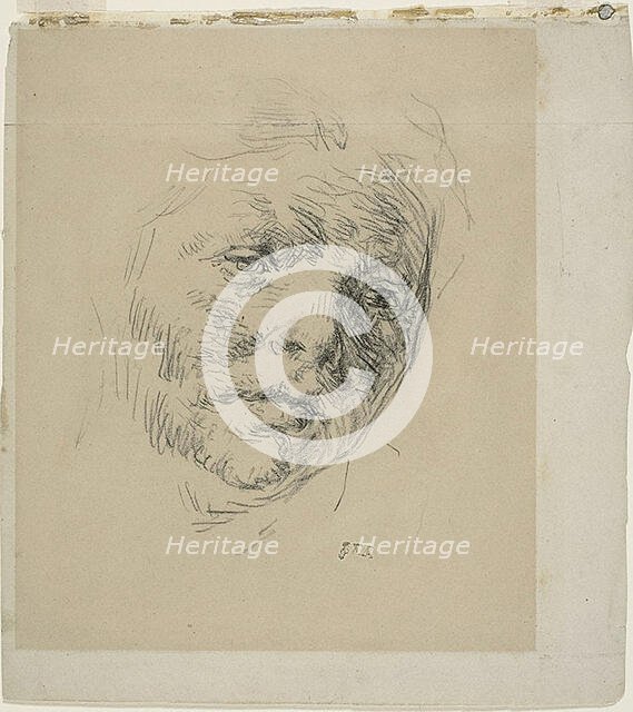 Study, c. 1872. Creator: Jean Francois Millet.