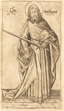 Saint Paul (?) or Saint Matthew (?), c. 1470/1480. Creator: Israhel van Meckenem.