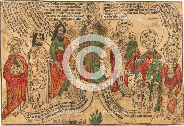 Holy Kinship, 1490/1500. Creator: Unknown.