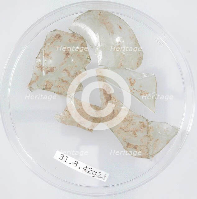 Glass Fragments, Coptic, 4th century. Creator: Unknown.