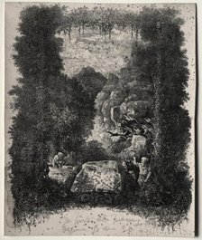 First Frontispiece for Fables and Fairy-Tales by Thierry-Faletans, 1868. Creator: Rodolphe Bresdin (French, 1822-1885).