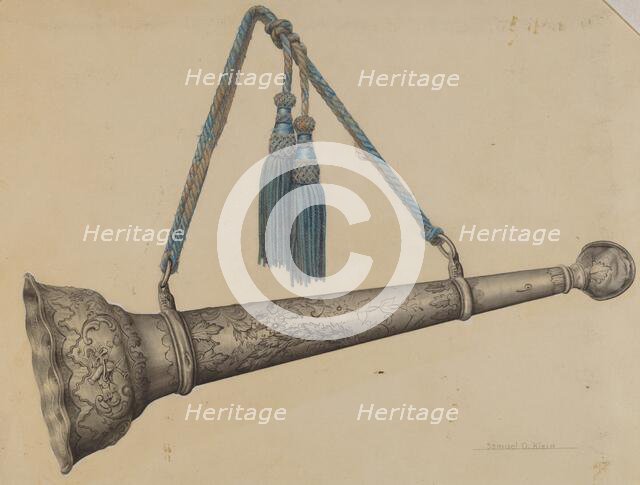 Speaking Trumpet, c. 1938. Creator: Samuel O. Klein.