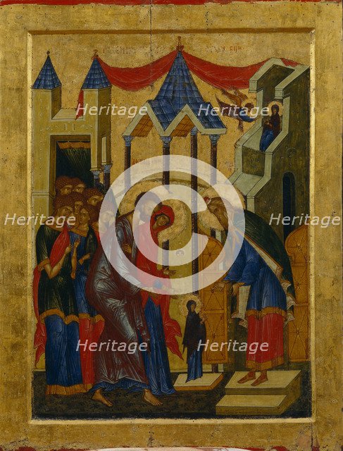 The Presentation in the Temple, 1497. Artist: Russian icon  