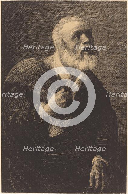 Night Crier (Le crieur de nuit). Creator: Alphonse Legros.