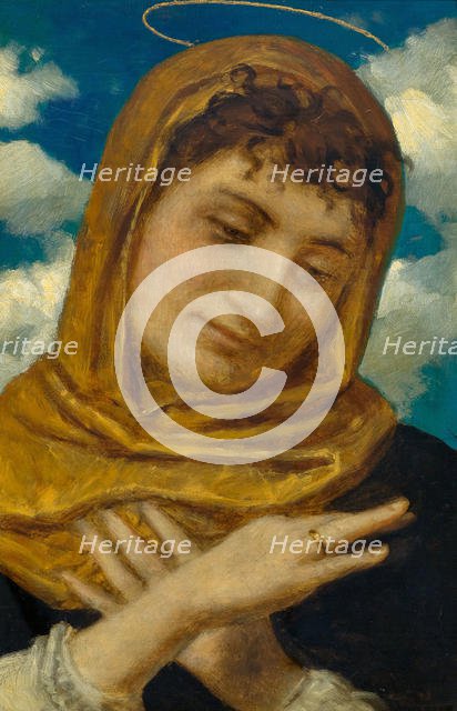 Saint Catherine, 1880. Creator: Böcklin, Arnold (1827-1901).