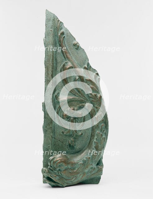 Oliver Building, 159-69 North Dearborn, Chicago, Illinois: Fish Ornament from Facade, 1907/08. Creator: Holabird & Roche.