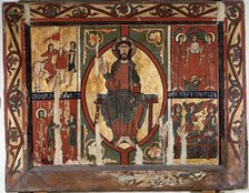  'Frontal of St. Martin of Tours', tempera on wood, the work consists of a central Pantocrator bl…