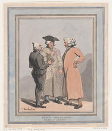 Dutch Merchants Sketched at Amsterdam, April 4, 1796., April 4, 1796. Creator: Thomas Rowlandson.