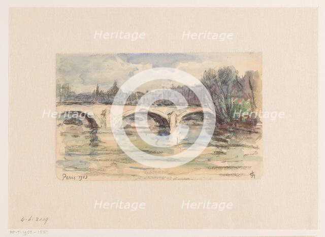 Bridge over the Seine, Paris, 1903. Creator: Carel Nicolaas Storm.