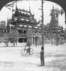 Queen's Golden Monastery, Mandalay, Burma, 1908.  Artist: Stereo Travel Co