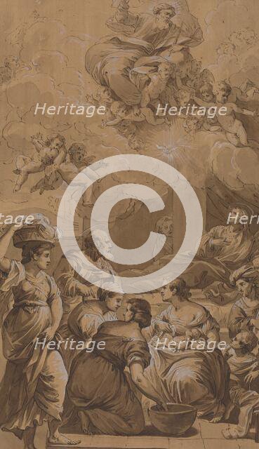 Birth of the Virgin, 18th century. Creator: Francesco Fontebasso.