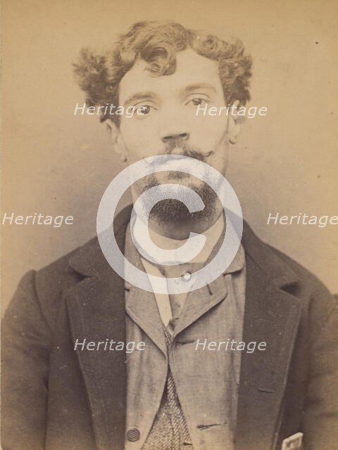 Lapeyre. Louis, Pierre. 29 ans. né à Rodez (Aveyron). Employé. Anarchiste. 10/3/94., 1894. Creator: Alphonse Bertillon.