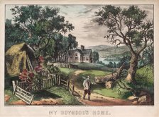 My Boyhood's Home, 1872. Creator: James Merritt Ives (American, 1824-1895), and ; Nathaniel Currier (American, 1813-1888).