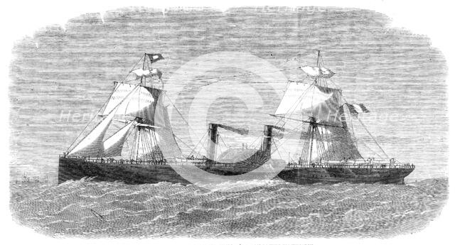 The French Transatlantic Company's steam-packet Washington, 1864. Creator: Unknown.