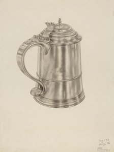 Silver Tankard, c. 1938. Creator: Palmyra Pimentel.