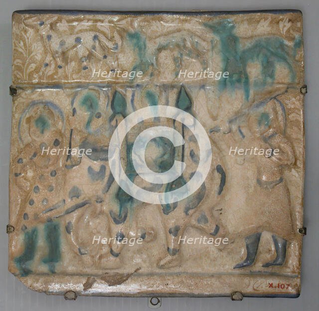 Tile from a Frieze, Iran, second half 13th century. Creator: Unknown.