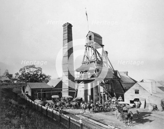 North Phoenix’s No.1. mine, Gympie, Queensland, 1894. Creator: Poul C Poulsen.