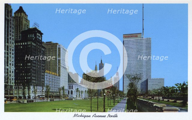 Michigan Avenue, Chicago, Illinois, USA, 1957. Artist: Unknown