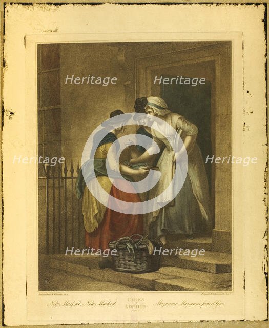 New Mack'rel, New Mackrel, Plate 5 from The Cries of London, 1795. Creator: Unknown.