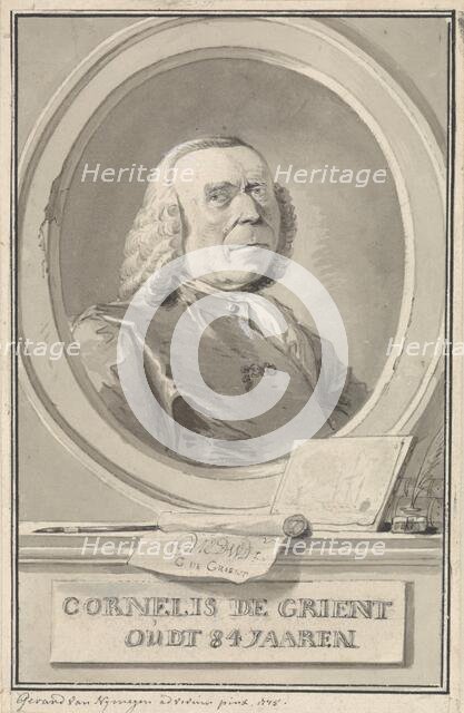 Portrait of Cornelis de Grient, 1775. Creator: Gerard van Nijmegen.