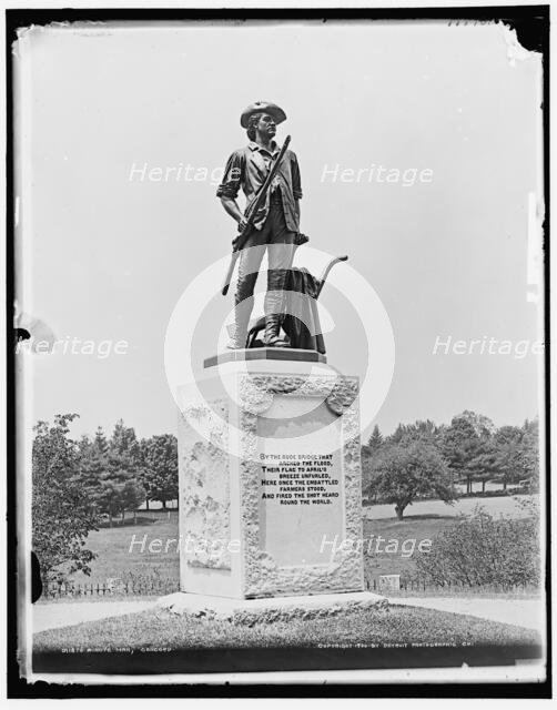 Minute Man, Concord, c1900. Creator: Unknown.