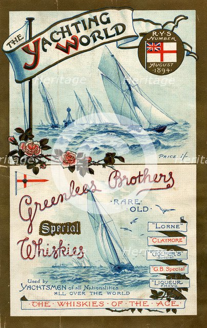 Yachting World & Greenlees Brothers, 19th century. Artist: Unknown