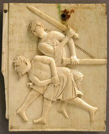 Panel from an Ivory Casket with the Killing of the King..., Byzantine, 10th-11th century. Creator: Unknown.