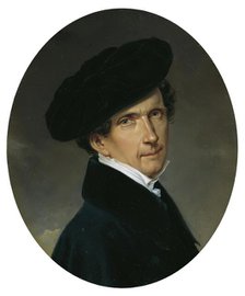 Self-portrait, 1836. Creator: Josef Lambert Denk.