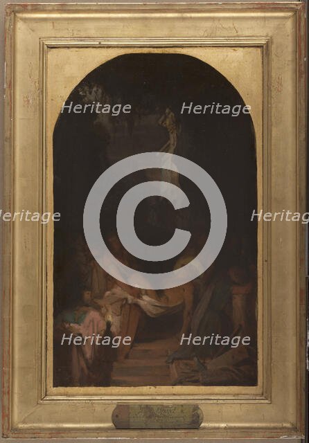 Esquisse pour l'église de la Trinité : La Mise au Tombeau, 1872. Creator: Pierre-Nicolas Brisset.
