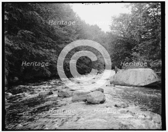 Rapids at Bartlett's carry, Round Lake, Adirondack Mountains, c1902. Creator: William H. Jackson.