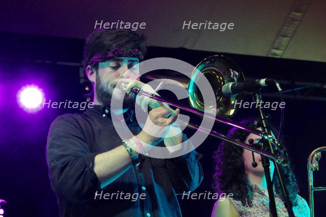 Chris Saunders, Love Supreme Jazz Festival, Glynde Place, East Sussex, 2015. Artist: Brian O'Connor.