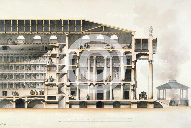 The Saint Petersburg Imperial Bolshoi Kamenny Theatre, Early 19th century. Artist: Quarenghi, Giacomo Antonio Domenico (1744-1817)