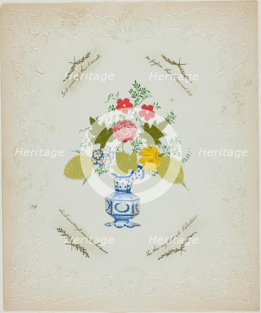 It is Weakness thus to Dwell (Valentine), c. 1850. Creator: George Kershaw.