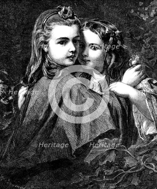 The International Exhibition:  "The Whisper", by J. Sant, 1862. Creator: W Thomas.