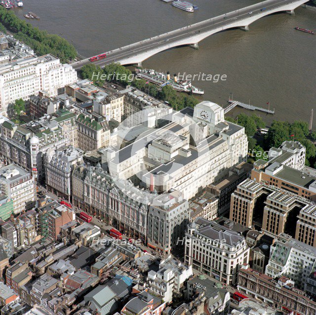 The Strand and the Embankment, Westminster, London, 2002. Artist: Unknown.