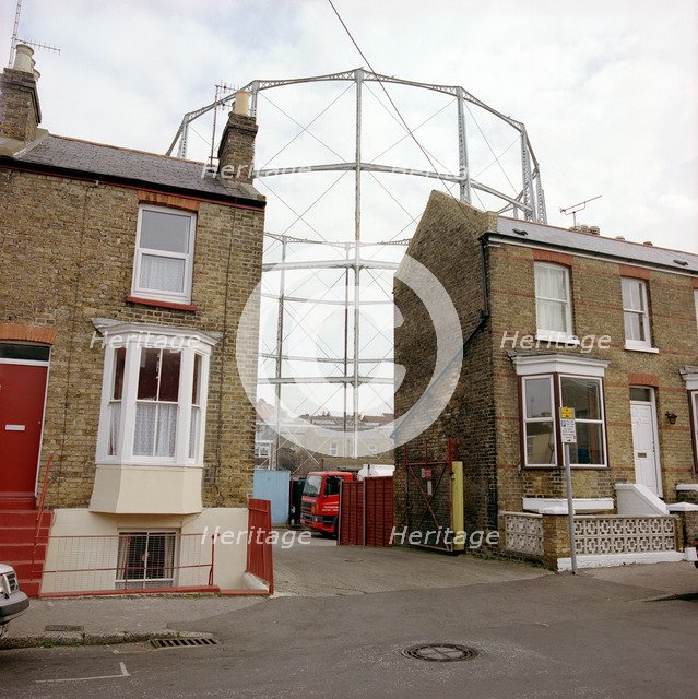 Gas holder in Upper Grove, Margate, Kent, 2000. Artist: P Williams