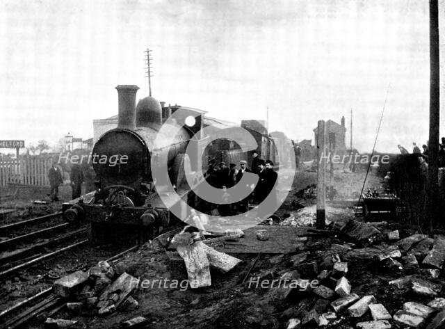 The Railway Disaster at Chelford, near Crewe: general view, 1895. Creator: B. R. Leech.
