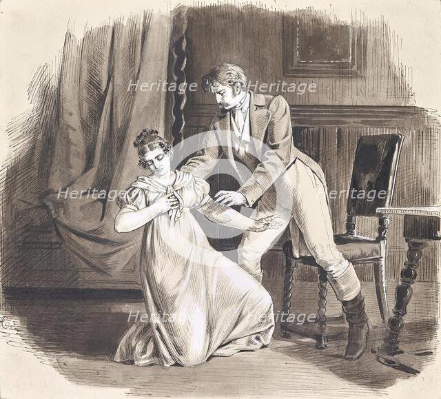 The confession, around 1890. Creator: Joseph Eugen Horwarter.