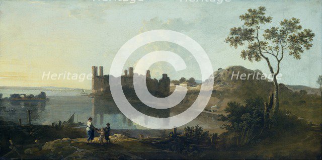 'Caernarvon Castle', 1733-1782. Artist: Richard Wilson.
