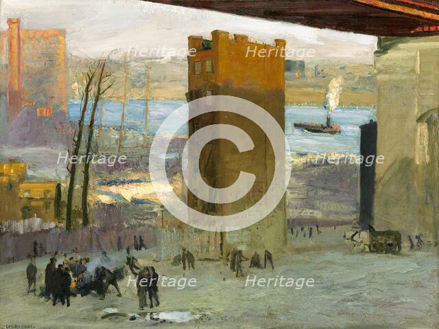 The Lone Tenement, 1909. Creator: George Wesley Bellows.